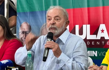 Em entrevista no Recife, Lula crítica os apoios que Raquel recebe 