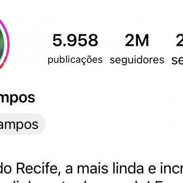João Campos atinge a marca de 2 milhões de seguidores 