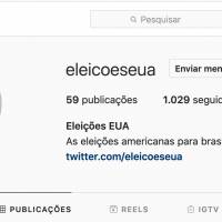 Criadores da perfil EleicoesEUA no Twitter e Instagram analisam a corrida eleitoral americana.