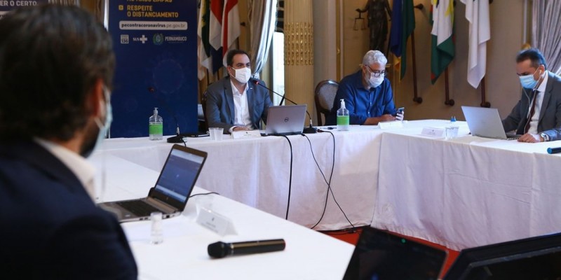 O encontro por vídeo conferência tratou também da flexibilização do plano de convivência da Covid-19