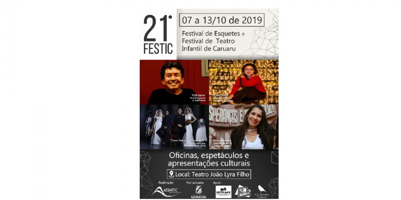 O evento será realizado entre os dias 7 e 13 de outubro, no Teatro João Lyra Filho 