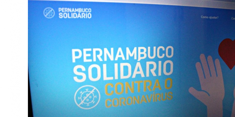 As contribuições, que podem ser de até R$ 100, serão destinadas para a iniciativa ‘PE Solidário’
