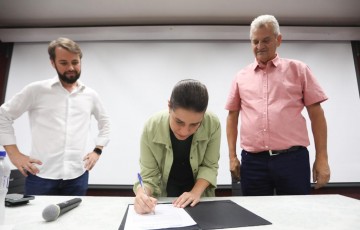 Raquel Lyra assina ordem de serviço para criação do Polo Empresarial de Lagoa Grande