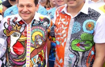 Geraldo Julio e Paulo Câmara celebram o Galo da Madrugada