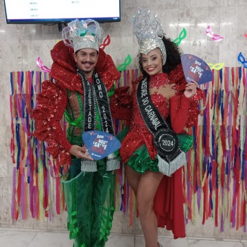 Hemope recebe visita do Rei e Rainha do Carnaval do Recife em 2024
