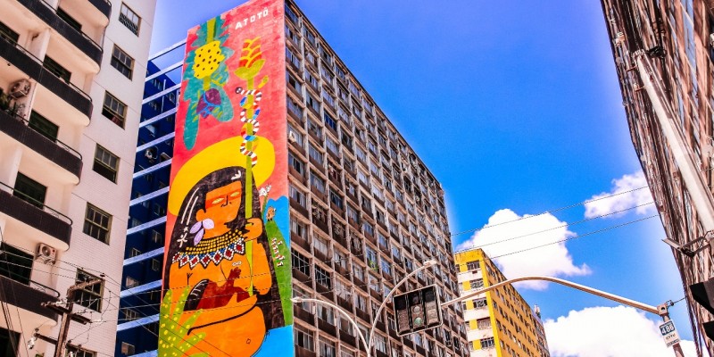 O objetivo é complementar a execução de arte urbana em megamurais na cidade