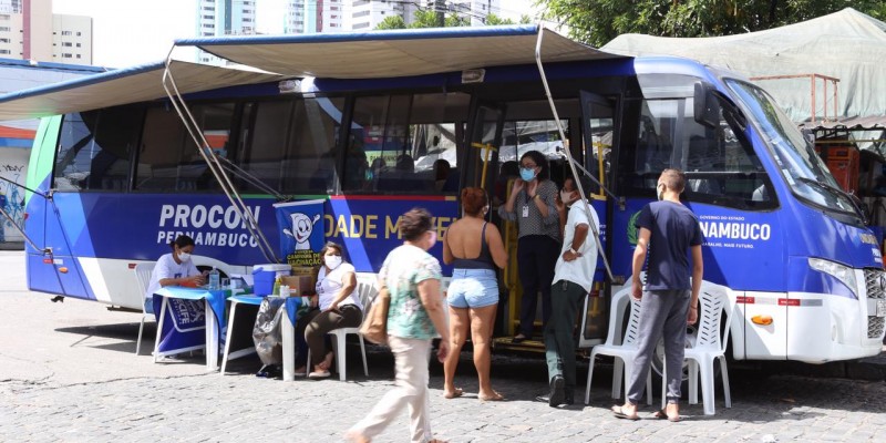 Nesta terça e quarta-feira (19 e 20/10), os atendimentos serão realizados na Praça da Convenção em frente ao mercado público, no bairro de Beberibe, na Zona Norte do Recife, das 9h às 13h.