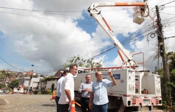 Mano Medeiros dá início ao plano de modernização de iluminação pública em LED, em Jaboatão 
