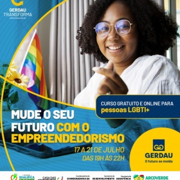 Prefeitura de Arcoverde e Instituto Gerdau abrem inscrições para curso gratuito de empreendedorismo, voltado para pessoas LGBTQIA+