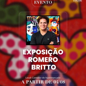 Caruaru Shopping sedia Exposição Romero Britto