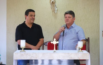 Sileno Guedes e João Chaves entregam obras de calçamento rural em São Caetano