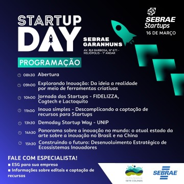 10ª edição do 'Startup Day' é realizado em Caruaru e Garanhuns com programação e conteúdos exclusivos 