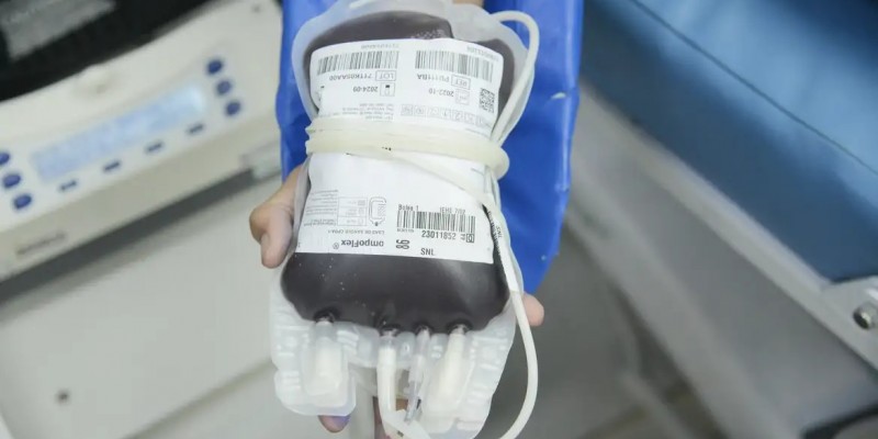 Segundo o Ministério da Saúde, o sangue doado voluntariamente é usado nos atendimentos de urgência