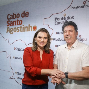 Marília Arraes oficializa Lula Cabral como pré-candidato a prefeito do Cabo