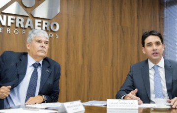 Ministro Silvio Costa Filho discute investimentos com a Infraero
