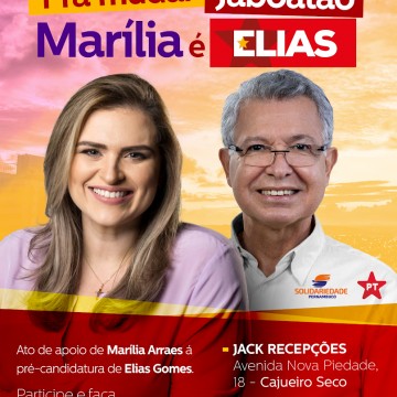 Marília comanda ato de apoio do Solidariedade a Elias no Jaboatão