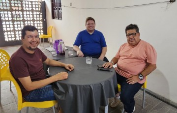 Em encontro, Menezes, Bruno Lisboa e Alexandre do Centeg avaliam possibilidade de candidatura pelo MDB