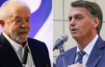 Na pesquisa Ipec, Lula continua na liderança com 44% e Bolsonaro com 32% 