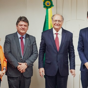 Presidente do PSB Sileno Guedes e Pedro Campos se reúnem com Alckmin em Brasília