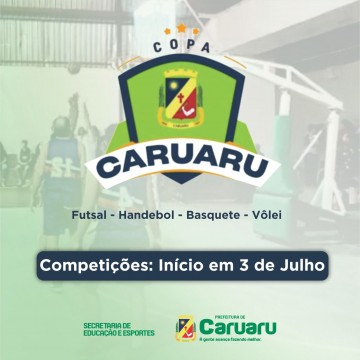 Copa Caruaru tem início nesta segunda-feira (03)
