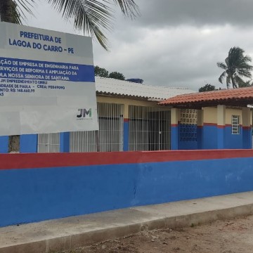 Duas escolas reformadas são entregues por Prefeitura em Lagoa do Carro