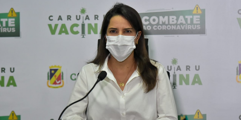 Durante coletiva de imprensa, Prefeita Raquel Lyra pontua série de reforços para combate à pandemia em Caruaru