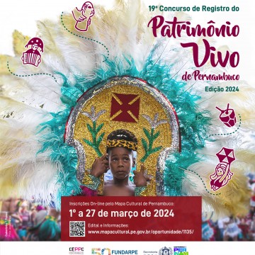 Inscrições para o 19º Concurso do Registro do Patrimônio Vivo de Pernambuco começam nesta sexta 