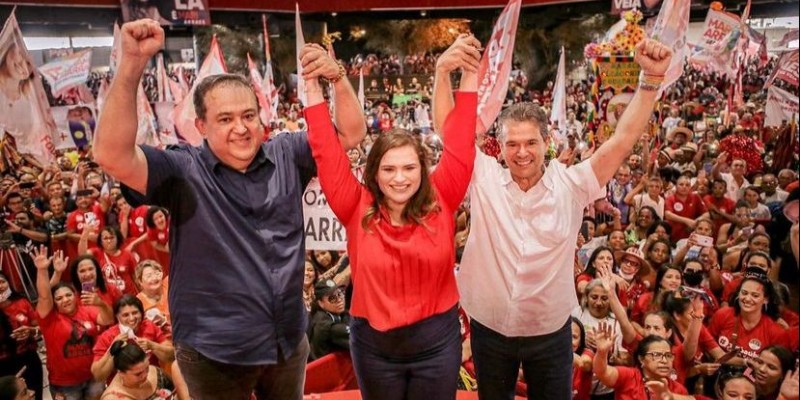Em seu discurso, Marília atacou adversários e teceu críticas ao mandato do PSB em Pernambuco