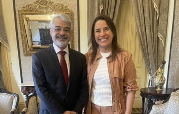 Senador Humberto se reúne com Raquel Lyra para tratar de metrô, Reforma Tributária e Transnordestina