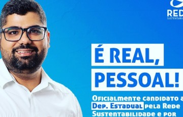 Candidatura de Neto Apolinário a deputado estadual é oficializada pela Rede Sustentabilidade