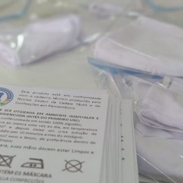 Governo de Pernambuco vai distribuir mais de um milhão de máscaras para a população
