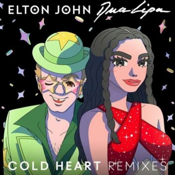 Remix de Cold Heart mais  visualizer esquentam a pré do novo disco de Elton John 