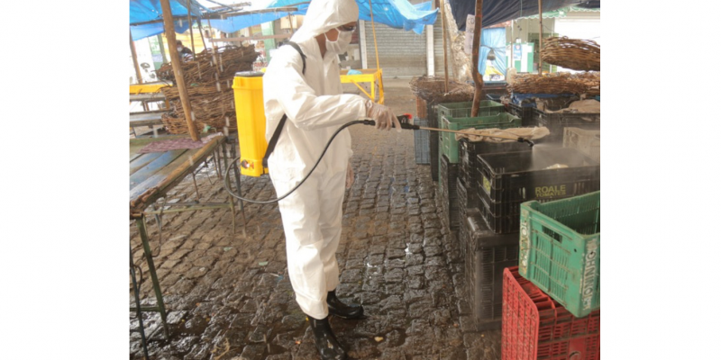 Feira e Mercado de Rio Doce recebem operação contra o Novo Coronavírus