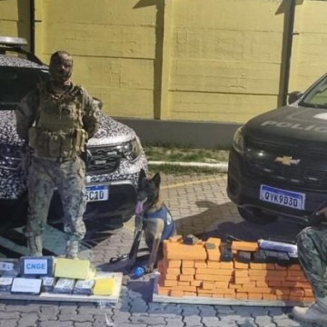 Dois suspeitos que transportavam 150kg de maconha, crack e cocaína são detidos na avenida Recife