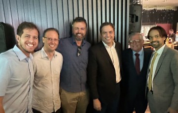 Ângelo Ferreira prestigia posse de Diogo Moraes e homenagem ao ex-governador Paulo Câmara