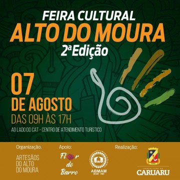 Feira Cultural do Alto do Moura será realizada neste sábado (7)