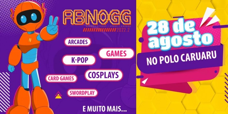 Evento de cultura pop acontecerá no dia 28 de agosto no Polo Caruaru