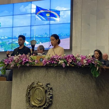 Raquel Lyra (PSDB) toma posse como primeira governadora de PE, e pede união em prol do estado