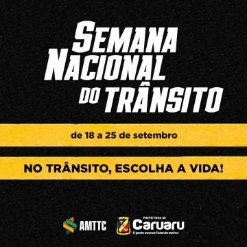 Autarquia de Mobilidade de Caruaru anuncia programação para Semana Nacional do Trânsito