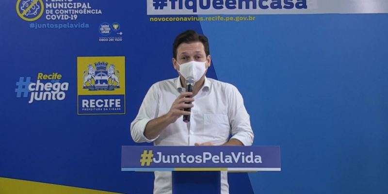 De acordo com o prefeito Geraldo Júlio, as máscaras vão ser distribuídas para as pessoas que vivem nos locais mais vulneráveis da cidade