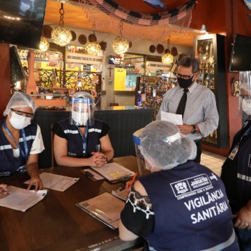  Jaboatão realiza fiscalização em bares e restaurantes para reforçar combate a Covid-19