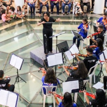 Caixa Cultural recebe concerto gratuito da Orquestra Criança Cidadã neste domingo