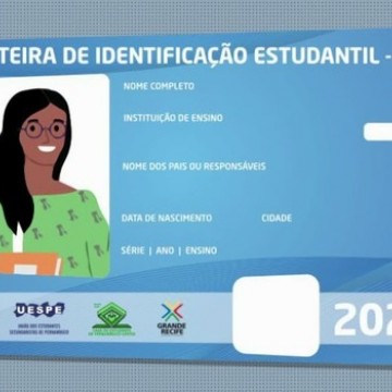 Carteira de Estudante 2022 é válida até sexta-feira; renovação pode ser solicitada ao Grande Recife