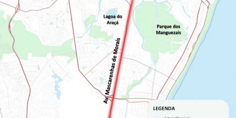 A Prefeitura do Recife investirá mais de R$ 27 milhões na requalificação de um dos principais corredores viários da cidade