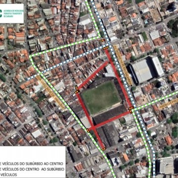 AMTTC divulga bloqueios para jogos no estádio ‘Lacerdão’, nesta quarta (31) e quinta (1º) pelo Estadual