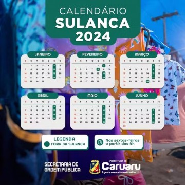 Calendário da Feira da Sulanca de Caruaru para o primeiro semestre de 2024 é divulgado