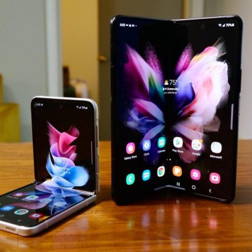 Aparelhos celulares dobráveis da Samsung, Galaxy Z Flip 3 e Fold 3, chegam ao Brasil