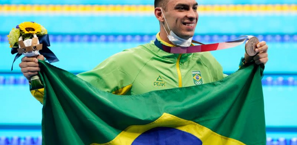 Scheffer traz Bronze para o Brasil nas piscinas de Tóquio 