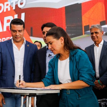 Raquel Lyra e Silvio Costa Filho anunciam ampliação do Aeroporto de Caruaru