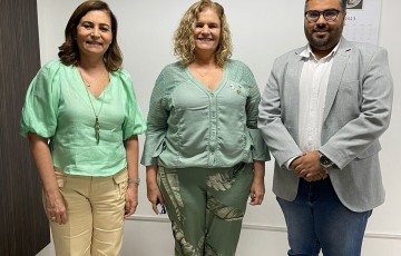 Simone Santana e Diogo Lima defendem a saúde de Barra de Guabiraba em reunião com secretária